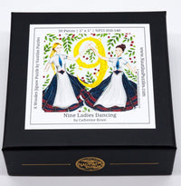 Nine Ladies Dancing (50 Piece Mini Wooden Jigsaw Puzzle) - Nautilus Puzzles - Wooden Jigsaw Puzzles For Adults