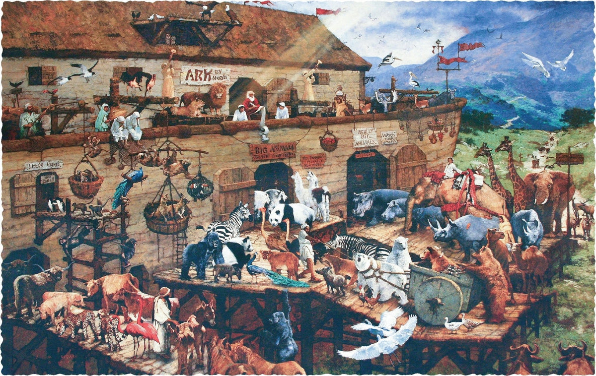 Noah's Ark Puzzle - 560 Pieces - Wooden Jigsaw Puzzle - Nautilus Puzzles - Wooden Jigsaw Puzzles For Adults