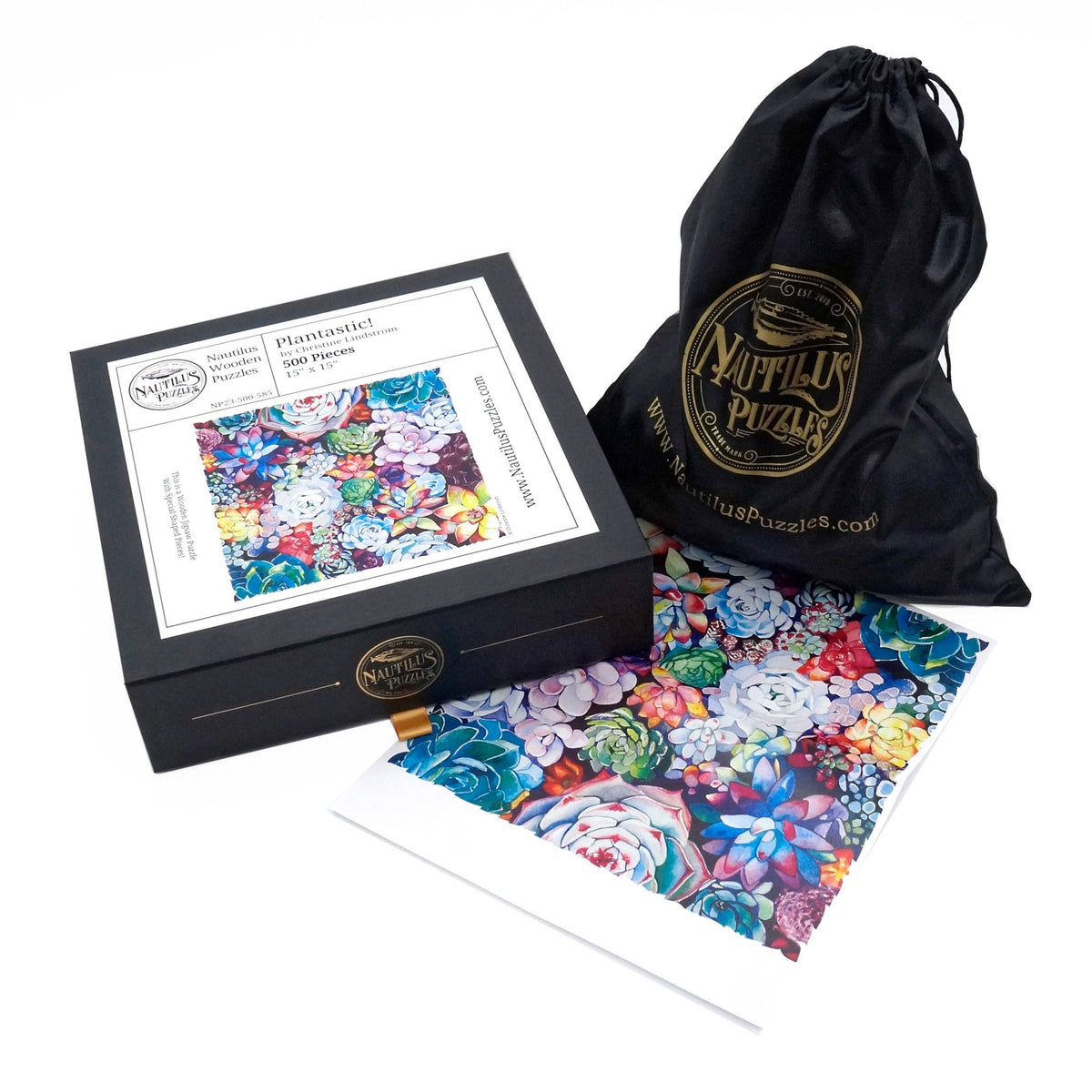 Plantastic! (500 Piece Wooden Jigsaw Puzzle) - Nautilus Puzzles - Wooden Jigsaw Puzzles For Adults