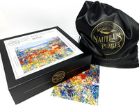 Poppies, Isles of Shoals, Maine by Childe Hassam (380 Piece Wooden Jigsaw Puzzle) - Nautilus Puzzles - Wooden Jigsaw Puzzles For Adults