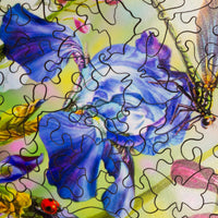 Purple Daze (476 Piece Wooden Jigsaw Puzzle) - Nautilus Puzzles - Wooden Jigsaw Puzzles For Adults
