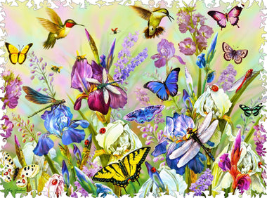 Purple Daze (476 Piece Wooden Jigsaw Puzzle) - Nautilus Puzzles - Wooden Jigsaw Puzzles For Adults