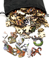 Ice Skaters at Rockefeller Center (249 Piece Wooden Christmas Puzzle) - Nautilus Puzzles - Wooden Jigsaw Puzzles For Adults