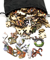 Ice Skaters at Rockefeller Center (249 Piece Wooden Christmas Puzzle) - Nautilus Puzzles - Wooden Jigsaw Puzzles For Adults