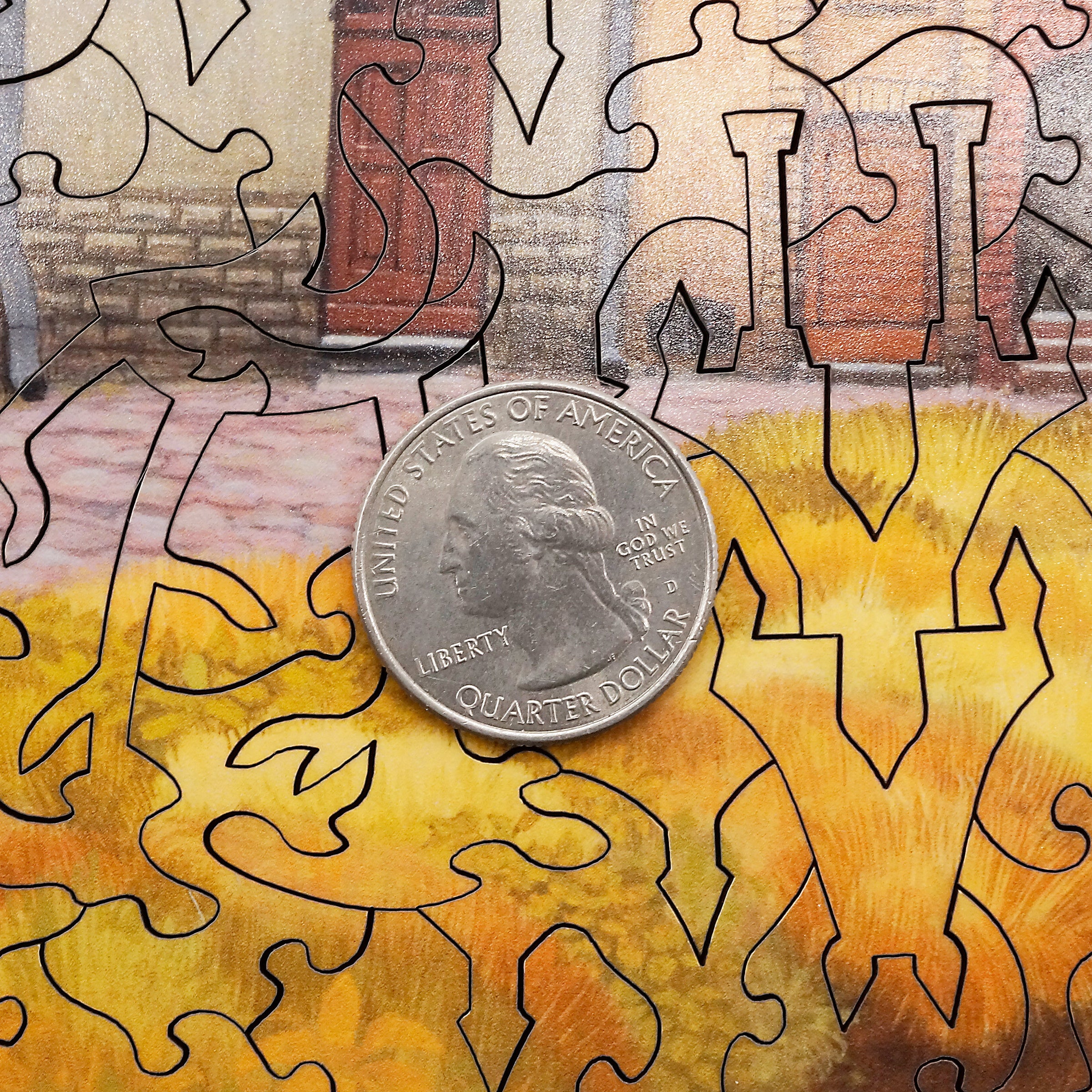Stave wooden puzzles