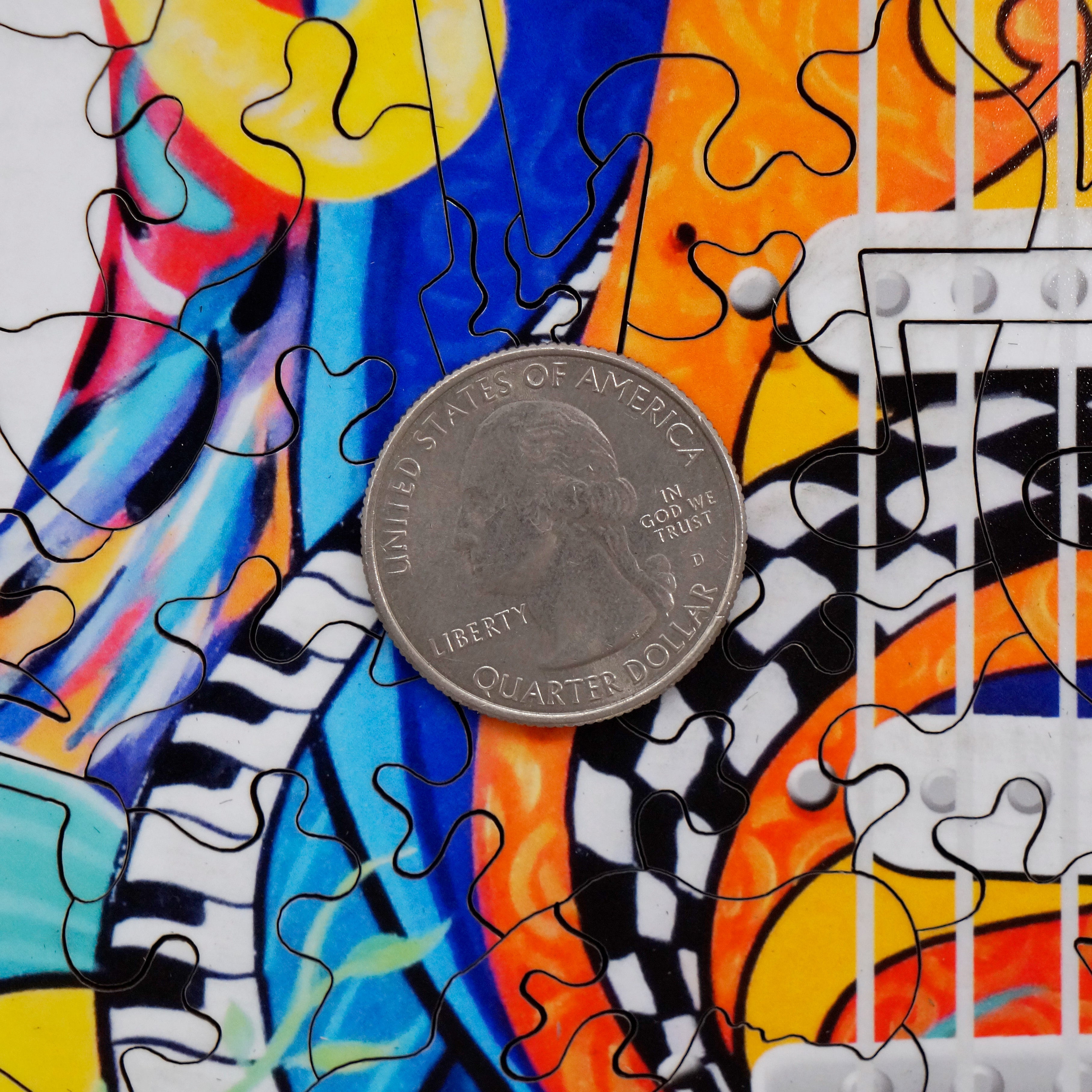 Psychedelic Stringscape (401 Piece Wooden Jigsaw Puzzle