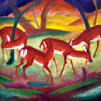 Red Deer, 1910 (50 Piece Mini Wooden Jigsaw Puzzle) - Nautilus Puzzles - Wooden Jigsaw Puzzles For Adults