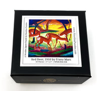 Red Deer, 1910 (50 Piece Mini Wooden Jigsaw Puzzle) - Nautilus Puzzles - Wooden Jigsaw Puzzles For Adults