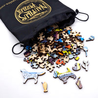 Stave wood puzzles