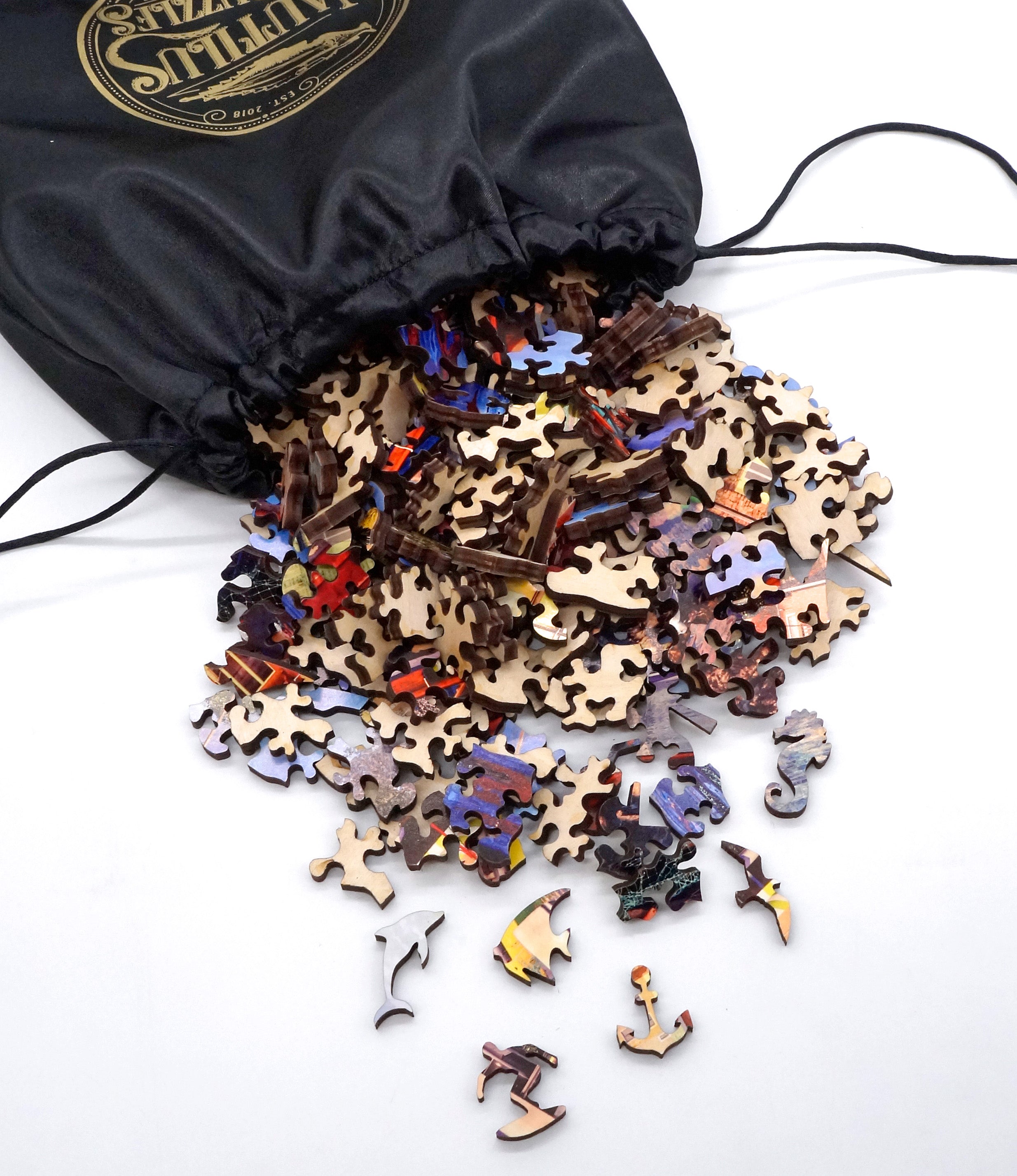 Mediterranean Harbor (477 Piece Wooden Jigsaw Puzzle) | Nautilus