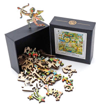 Stave wooden puzzles
