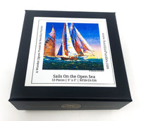 Sails on the Open Sea (53 Piece Mini Wooden Jigsaw Puzzle) - Nautilus Puzzles - Wooden Jigsaw Puzzles For Adults