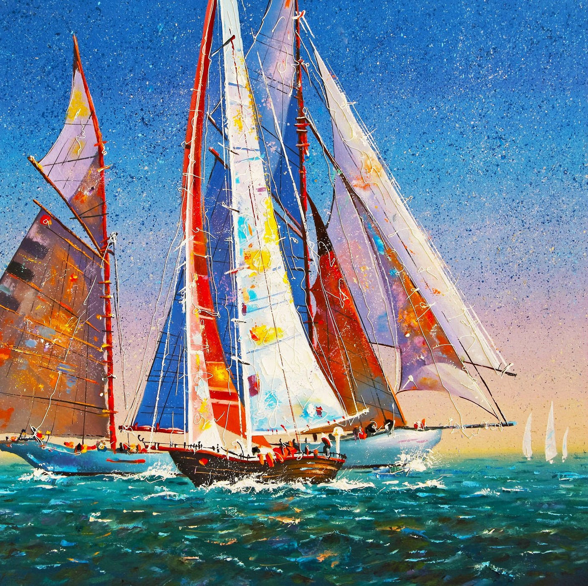 Sails on the Open Sea (53 Piece Mini Wooden Jigsaw Puzzle) - Nautilus Puzzles - Wooden Jigsaw Puzzles For Adults