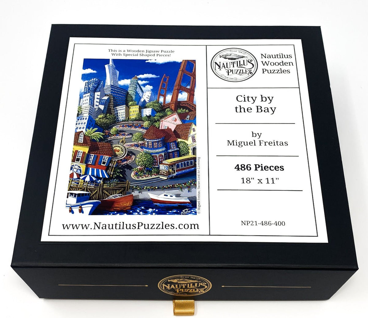 San Francisco - City By the Bay (486 Piece Wooden Jigsaw Puzzle) - Nautilus Puzzles - Wooden Jigsaw Puzzles For Adults