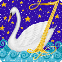 Seven Swans A Swimming (50 Piece Mini Wooden Jigsaw Puzzle) - Nautilus Puzzles - Wooden Jigsaw Puzzles For Adults