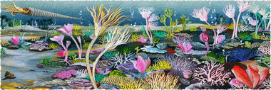 Silurian Seascape (144 Piece Wooden Jigsaw Puzzle) - Nautilus Puzzles - Wooden Jigsaw Puzzles For Adults