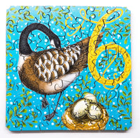 Six Geese A-Laying (50 Piece Mini Wooden Jigsaw Puzzle) - Nautilus Puzzles - Wooden Jigsaw Puzzles For Adults