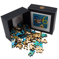 Six Geese A-Laying (50 Piece Mini Wooden Jigsaw Puzzle) - Nautilus Puzzles - Wooden Jigsaw Puzzles For Adults