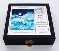 Snowy Peace (501 Piece Wooden Jigsaw Puzzle) - Nautilus Puzzles - Wooden Jigsaw Puzzles For Adults