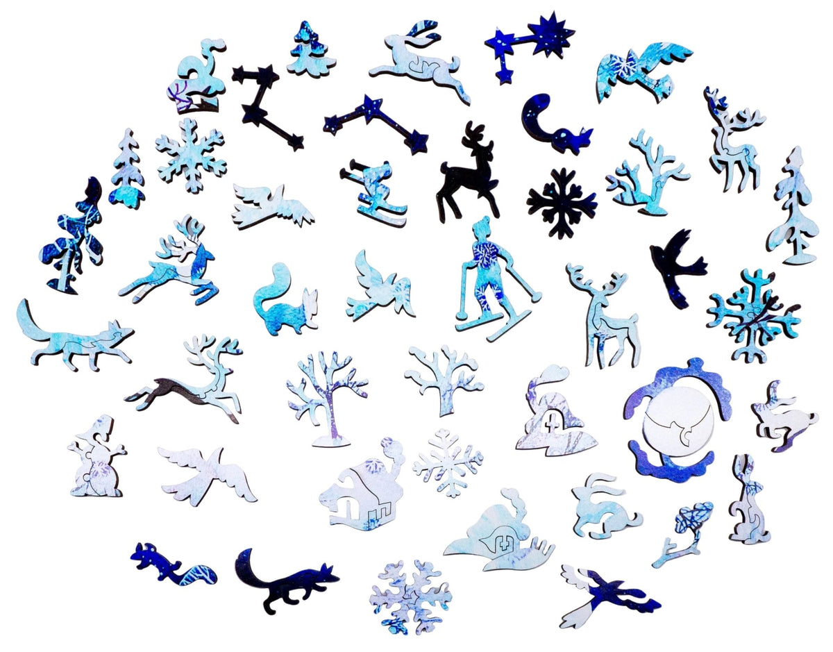 Snowy Peace (501 Piece Wooden Jigsaw Puzzle) - Nautilus Puzzles - Wooden Jigsaw Puzzles For Adults