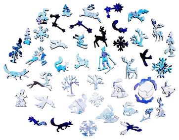 Snowy Peace (501 Piece Wooden Jigsaw Puzzle) - Nautilus Puzzles - Wooden Jigsaw Puzzles For Adults