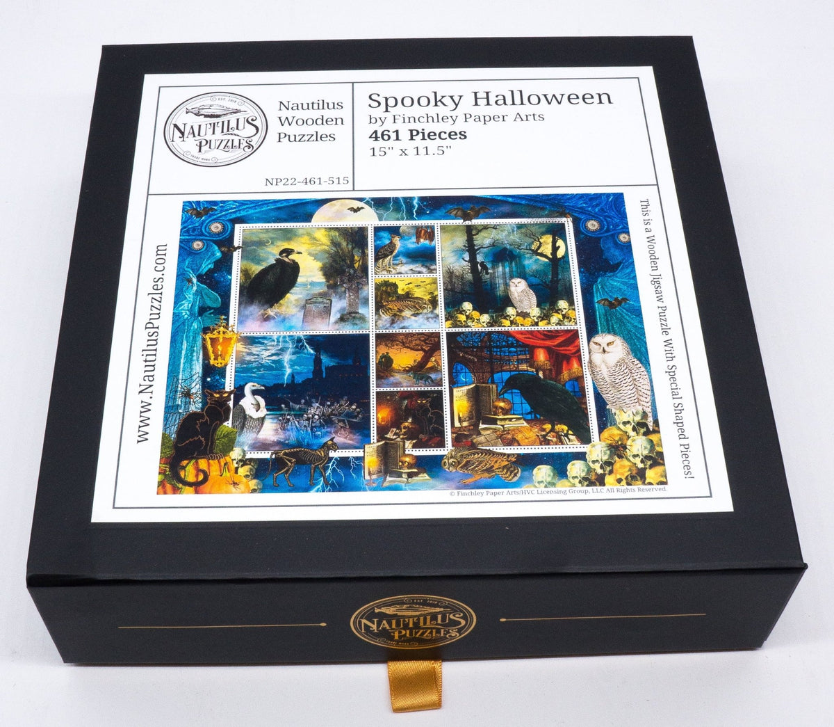 Spooky Halloween (461 Piece Wooden Jigsaw Puzzle) - Nautilus Puzzles - Wooden Jigsaw Puzzles For Adults