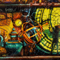 Steampunk Bookshelf (453 Piece Wooden Jigsaw Puzzle) - Nautilus Puzzles - Wooden Jigsaw Puzzles For Adults