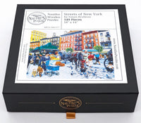 Streets of New York (549 Pieces) Wooden Jigsaw Puzzle - Nautilus Puzzles - Wooden Jigsaw Puzzles For Adults
