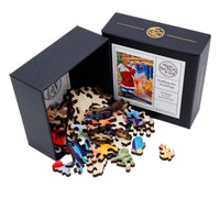 Stuffing the Stockings (50 Piece Mini Wooden Jigsaw Puzzle) - Nautilus Puzzles - Wooden Jigsaw Puzzles For Adults