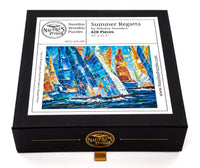 Summer Regatta (428 Pieces Wooden Jigsaw Puzzle) - Nautilus Puzzles - Wooden Jigsaw Puzzles For Adults