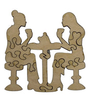 Teetering Teacups - 111 Pieces Wooden Jigsaw Puzzle - Nautilus Puzzles - Wooden Jigsaw Puzzles For Adults