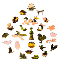 Temple of the Golden Pavilion, Kyoto (150 Piece Wooden Jigsaw Puzzle) - Nautilus Puzzles - Wooden Jigsaw Puzzles For Adults