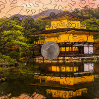 Temple of the Golden Pavilion, Kyoto (150 Piece Wooden Jigsaw Puzzle) - Nautilus Puzzles - Wooden Jigsaw Puzzles For Adults