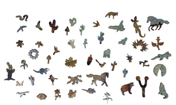 Ten Miles to Saturday Night - 517 Pieces by Robert Lougheed, Wooden Jigsaw Puzzle - Nautilus Puzzles - Wooden Jigsaw Puzzles For Adults