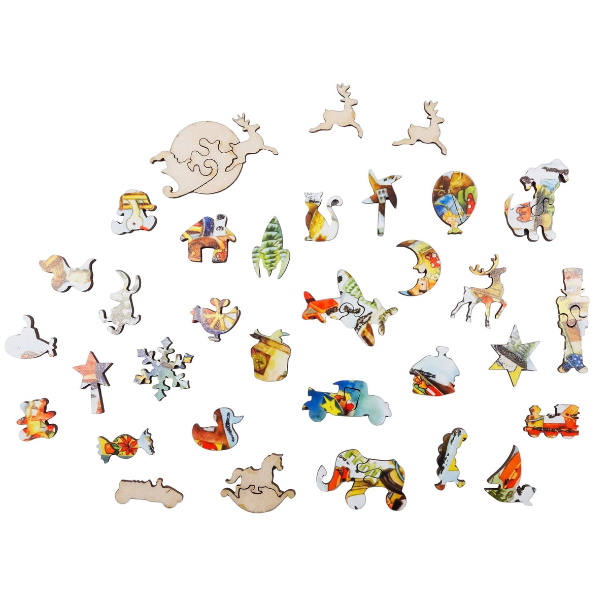 The Advent of Christmas (150 Piece Shaped Wooden Jigsaw Puzzle) - Nautilus Puzzles - Wooden Jigsaw Puzzles For Adults