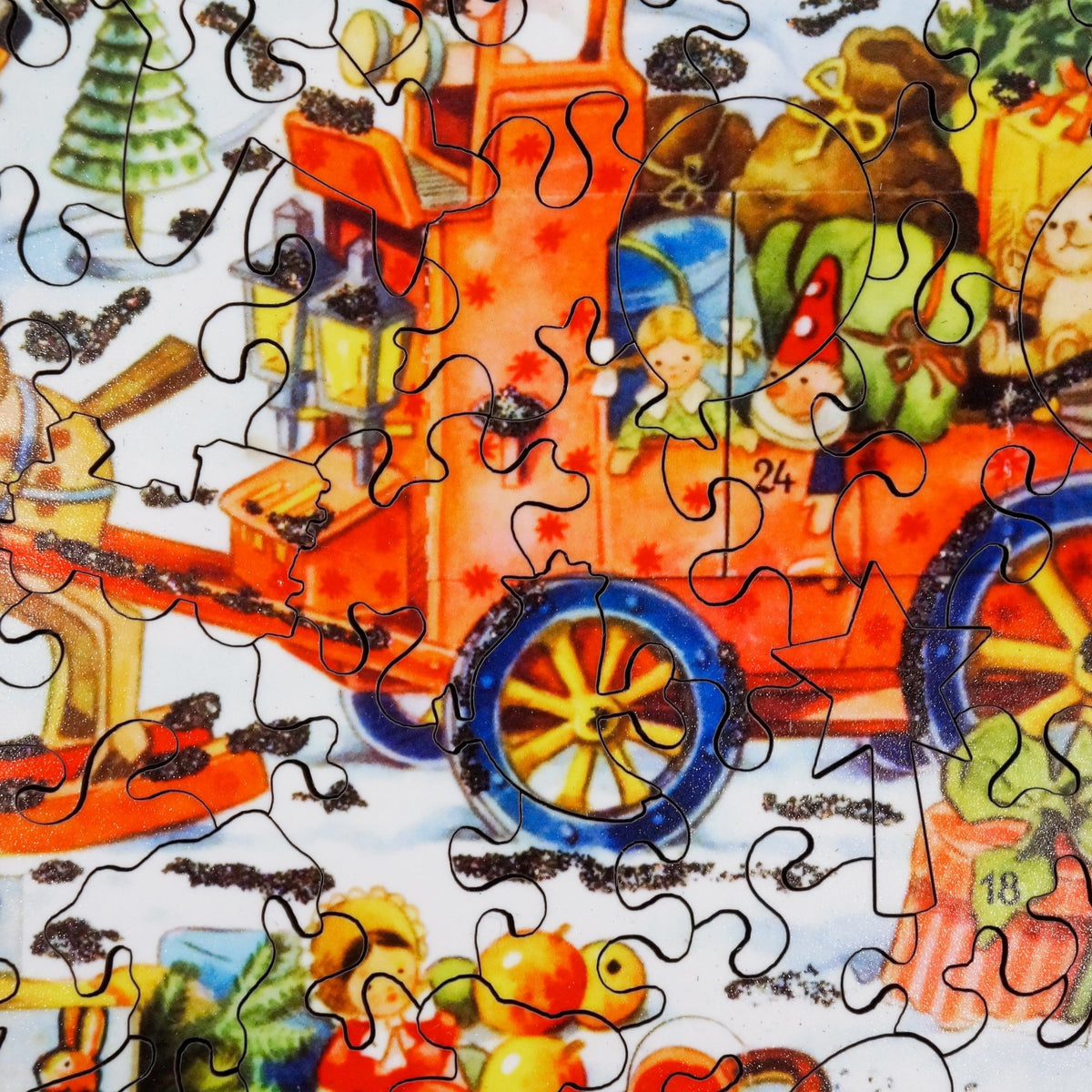 The Advent of Christmas (150 Piece Shaped Wooden Jigsaw Puzzle) - Nautilus Puzzles - Wooden Jigsaw Puzzles For Adults