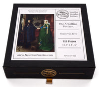 The Arnolfini Portrait (329 Piece Wooden Jigsaw Puzzle) - Nautilus Puzzles - Wooden Jigsaw Puzzles For Adults