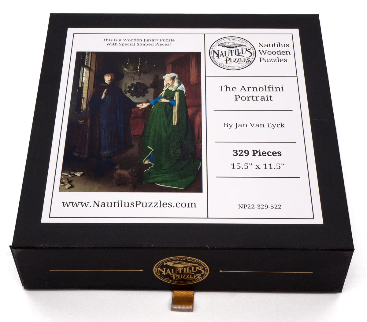 The Arnolfini Portrait (329 Piece Wooden Jigsaw Puzzle) - Nautilus Puzzles - Wooden Jigsaw Puzzles For Adults