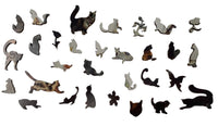 The Bachelor Party (146 Piece Cat Jigsaw Puzzle) - Nautilus Puzzles - Wooden Jigsaw Puzzles For Adults