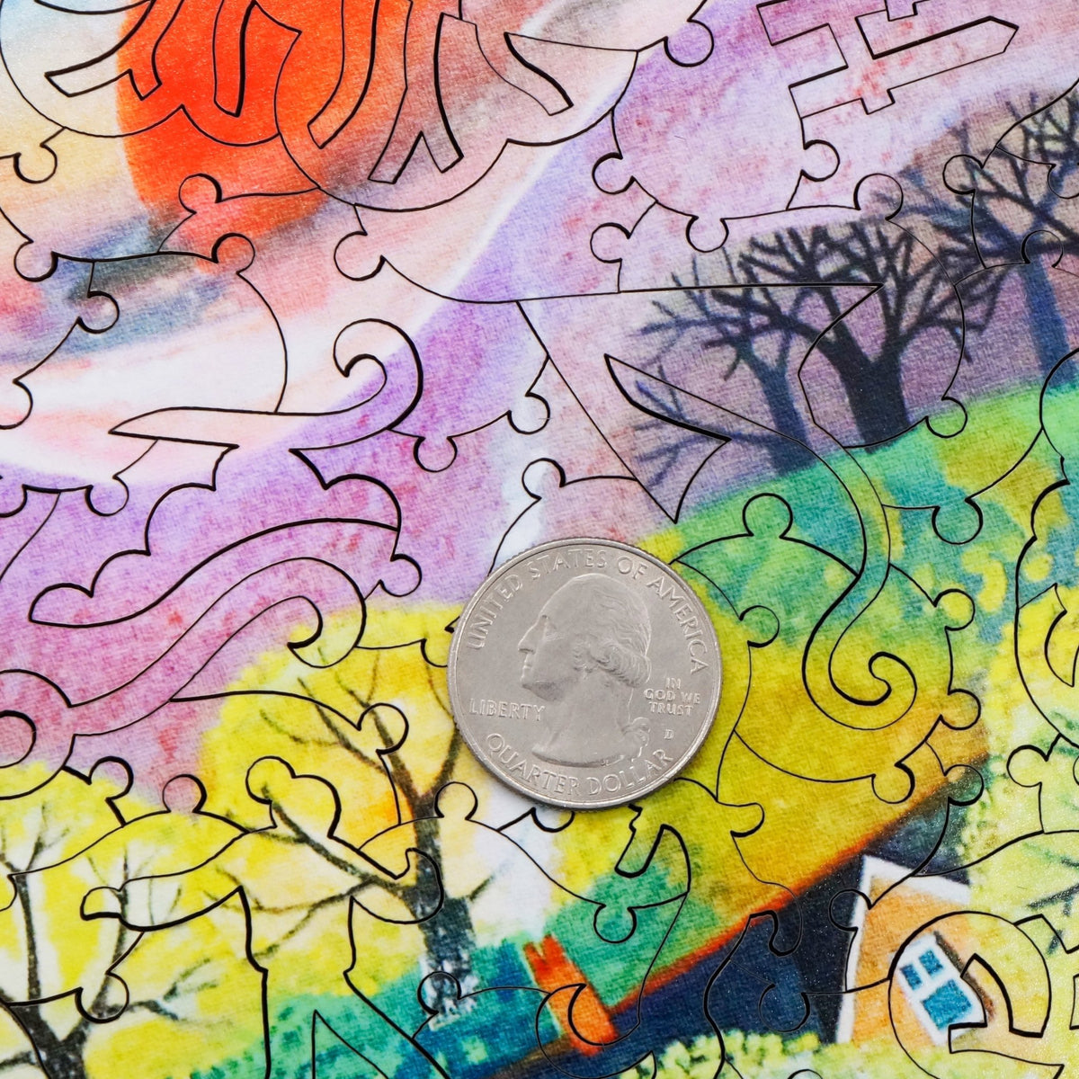 The Blustery Day (508 Pieces) Wooden Jigsaw Puzzle - Nautilus Puzzles - Wooden Jigsaw Puzzles For Adults