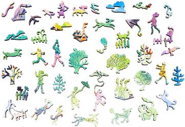 The Blustery Day (508 Pieces) Wooden Jigsaw Puzzle - Nautilus Puzzles - Wooden Jigsaw Puzzles For Adults