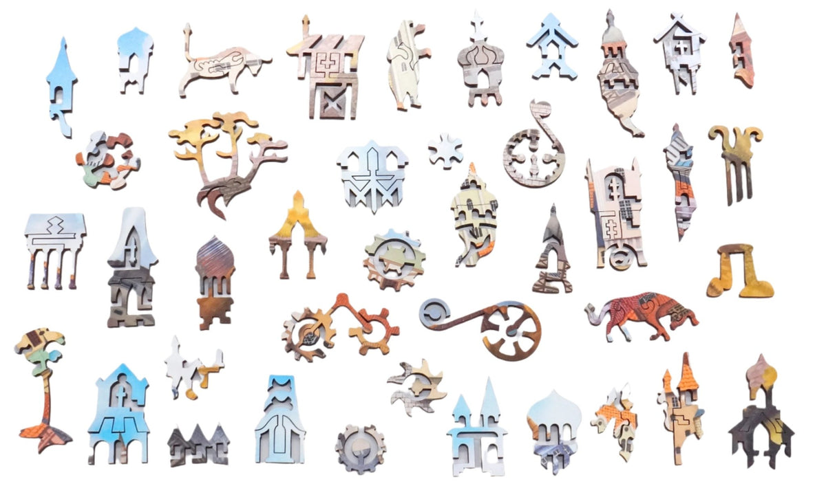 The Exchange (458 Piece Wooden Jigsaw Puzzle) - Nautilus Puzzles - Wooden Jigsaw Puzzles For Adults