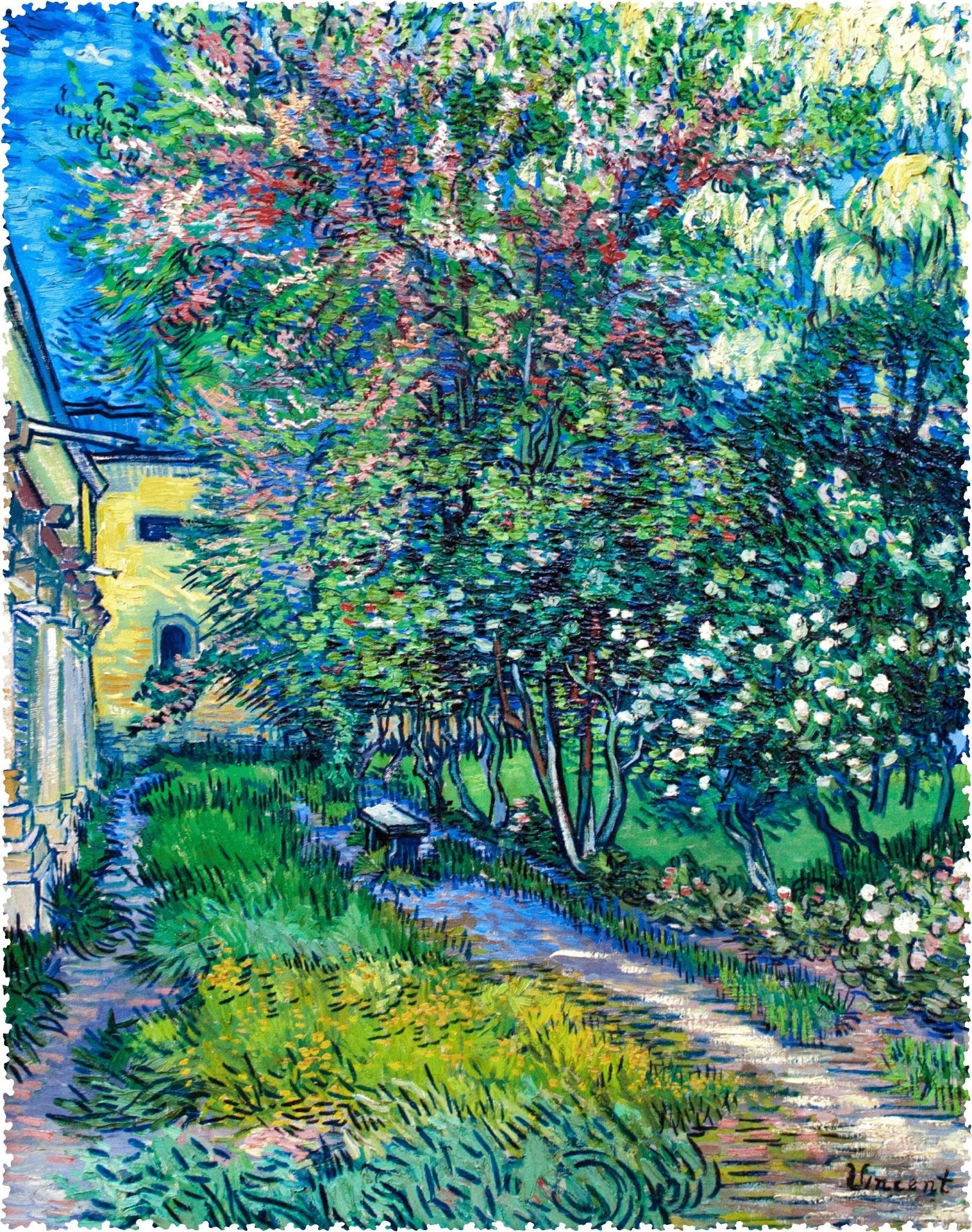 The Garden of the Asylum at Saint-Remy by Vincent Van Gogh (549 Piece Wooden Jigsaw Puzzle) - Nautilus Puzzles - Wooden Jigsaw Puzzles For Adults