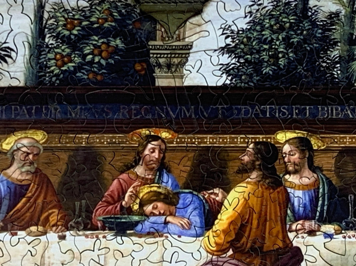 The Last Supper by Domenico Ghirlandaio (475 Piece Wooden Jigsaw Puzzle) - Nautilus Puzzles - Wooden Jigsaw Puzzles For Adults