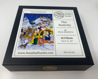 The Nativity (413 Pieces) Wooden Christmas Jigsaw Puzzle - Nautilus Puzzles - Wooden Jigsaw Puzzles For Adults