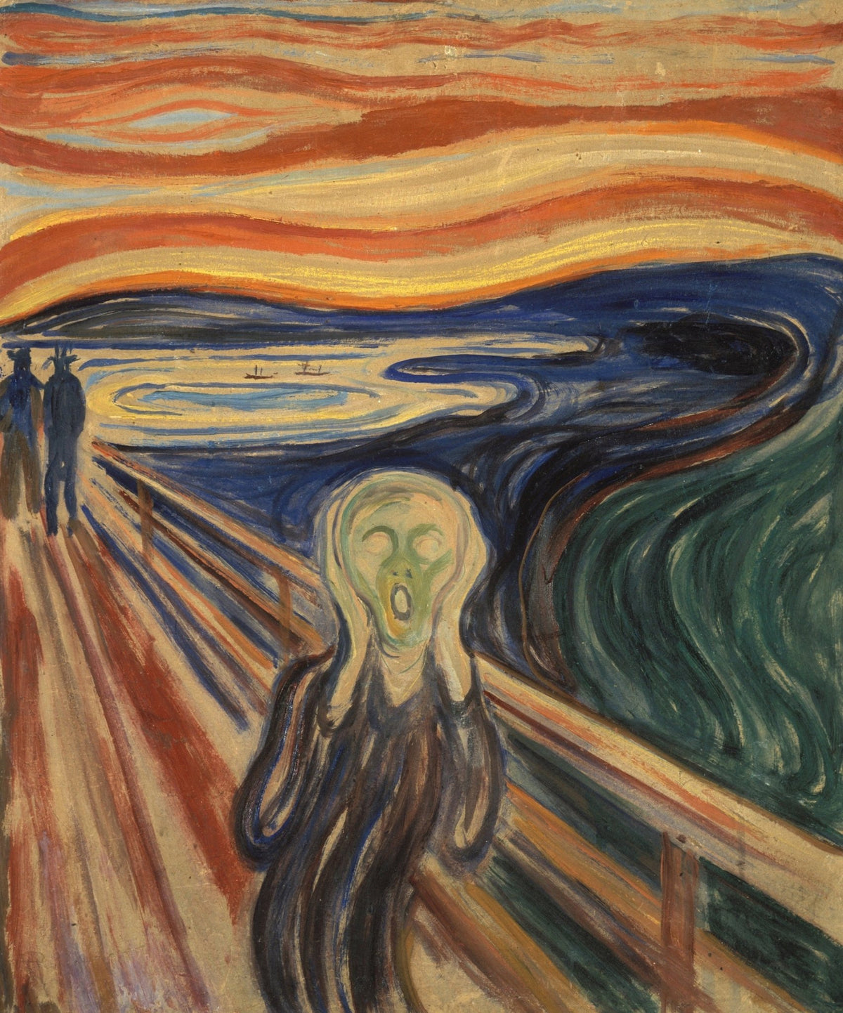 The Scream by Edvard Munch (50 Piece Mini Wooden Jigsaw Puzzle) - Nautilus Puzzles - Wooden Jigsaw Puzzles For Adults