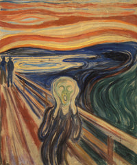 The Scream by Edvard Munch (50 Piece Mini Wooden Jigsaw Puzzle) - Nautilus Puzzles - Wooden Jigsaw Puzzles For Adults
