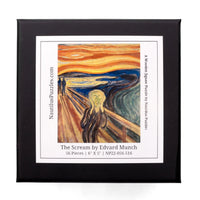 The Scream by Edvard Munch (50 Piece Mini Wooden Jigsaw Puzzle) - Nautilus Puzzles - Wooden Jigsaw Puzzles For Adults