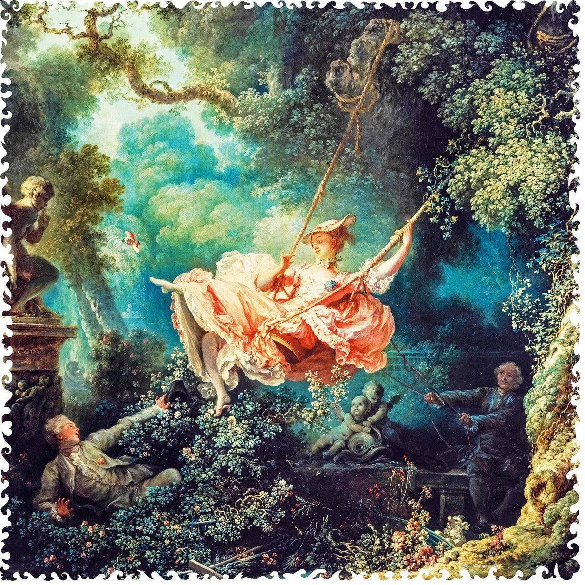 The Swing (334 Piece Wooden Jigsaw Puzzle) - Nautilus Puzzles - Wooden Jigsaw Puzzles For Adults