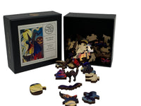 The Witches Cauldron (50 Pieces) Mini Halloween Wooden Jigsaw Puzzle - Nautilus Puzzles - Wooden Jigsaw Puzzles For Adults